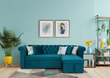Load image into Gallery viewer, Chester Feel L-shape Sofa Olive Green
