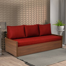 Load image into Gallery viewer, E- One Square Sofa-cum-bed with Fiber Pillows
