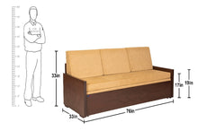 Load image into Gallery viewer, 3 GR Sofa-cum-bed with Triangle Pillows
