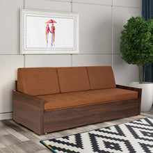 Load image into Gallery viewer, E SERIES-4 Square R Sofa-cum-bed with Fiber Pillows
