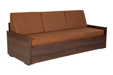 Load image into Gallery viewer, E SERIES-4 Square R Sofa-cum-bed with Fiber Pillows
