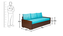 Load image into Gallery viewer, E- 717  R Sofa-cum-bed with Fiber Pillows
