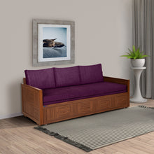 Load image into Gallery viewer, E-checker-r-sofa-cum-bed-with-fiber-pillows
