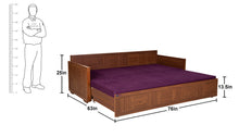 Load image into Gallery viewer, E- CHECKER  R Sofa-cum-bed with-out Pillows
