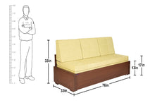 Load image into Gallery viewer, V-  DELBA R Sofa-cum-bed with Triangle Pillows
