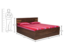 Load image into Gallery viewer, OTS Princess Bed Half Hydraulic and Half Manual Storage 5ft Bed
